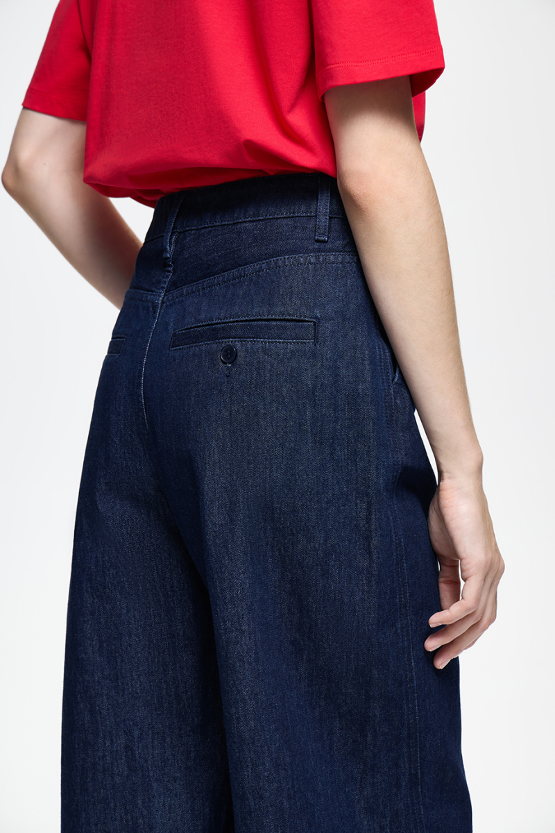 Джинсы широкие DREAMS BY ALENA AKHMADULLINA, цвет: темно-синий, 126105080204511/115000 купить онлайн