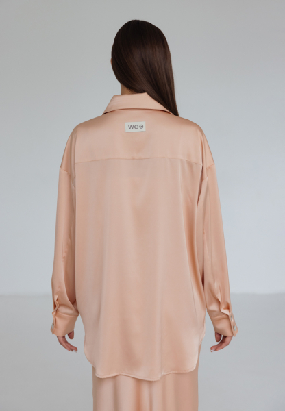 Рубашка WooLook, цвет: бежевый, PS/ShirtClassic/W/Be купить онлайн