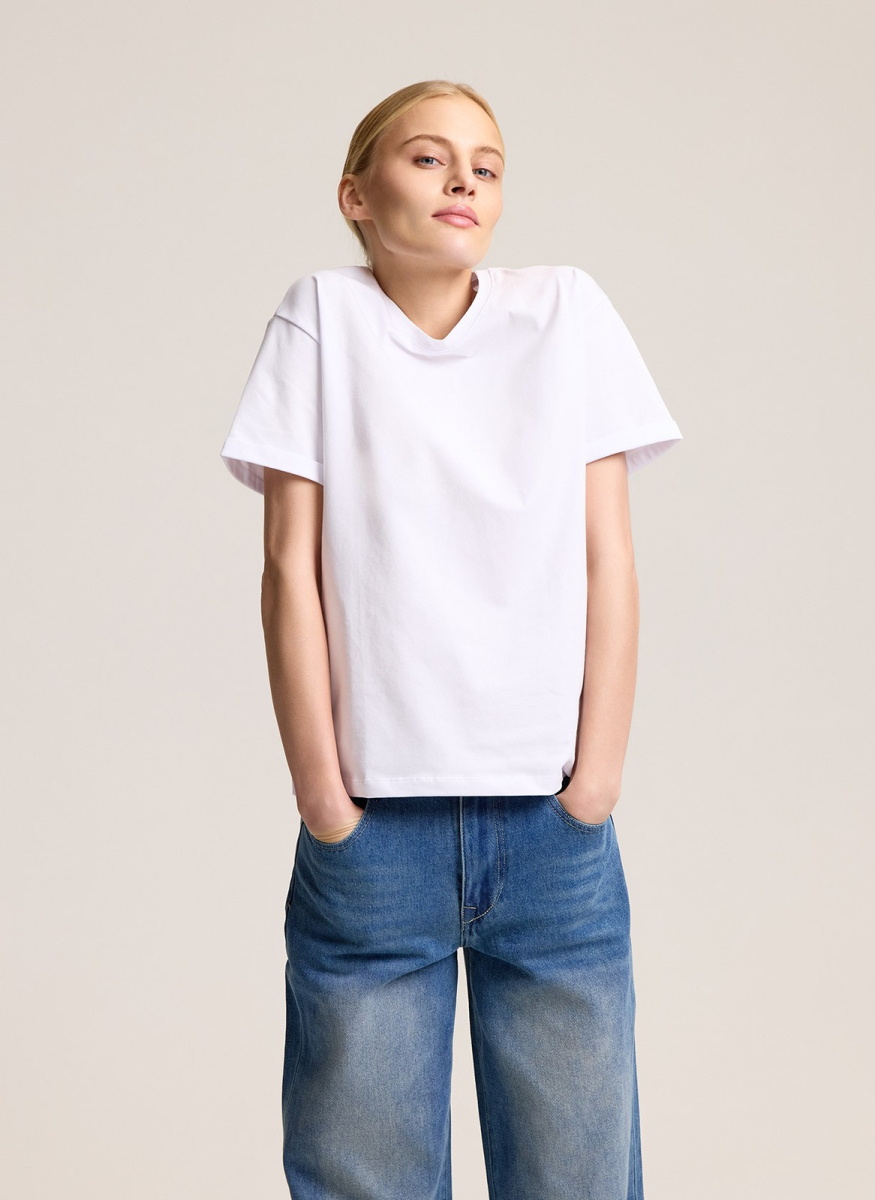 Футболка мужского кроя ALL WE NEED, цвет: белый,  купить онлайн