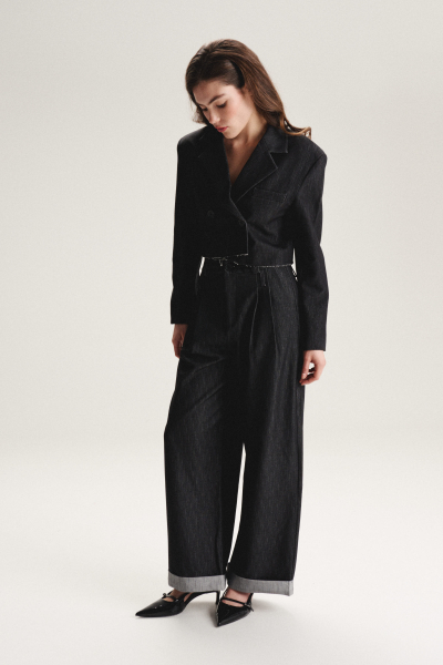 Жакет структурированный укороченный SAGAS, цвет: серый, 250705 купить онлайн