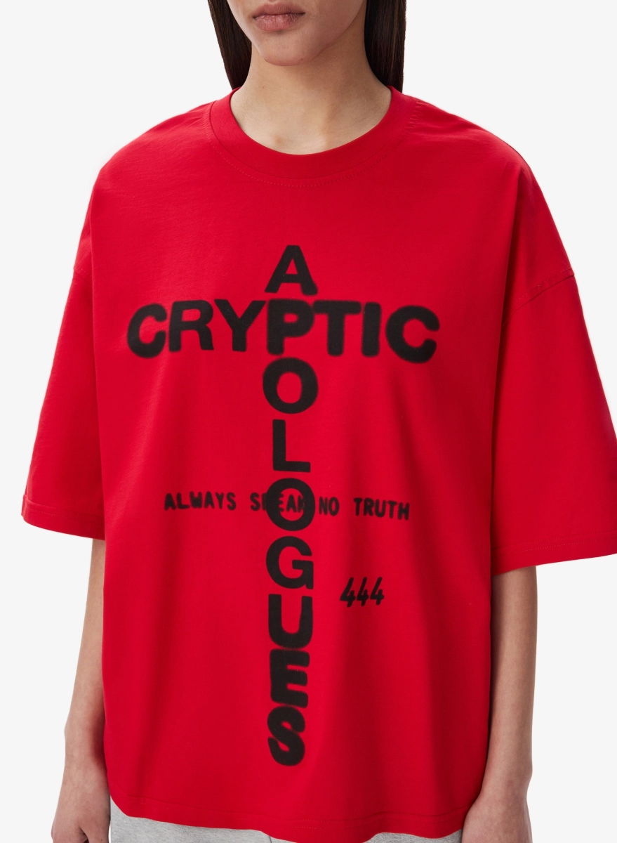 Футболка FABLE CRYPTIC APOLOGUES FABLE, цвет: красный TS-FBL-CRPTC-RD |новая коллекция купить онлайн
