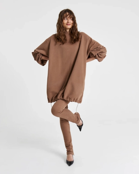 Брюки SLIM FIT с эффектом велюра NUT Anmuse, цвет: коричневый,  купить онлайн