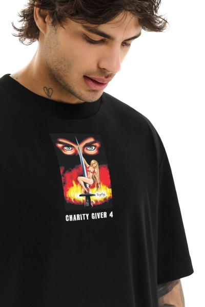 Футболка базовая charity giver 4 SVYATAYA, цвет: Черный,  купить онлайн