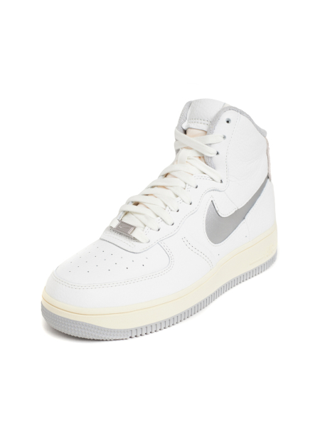 Кроссовки женские Nike Air Force 1 High Sculpt "Silver" NKDADDYS SNEAKERS, цвет: белый DC3590-101 купить онлайн