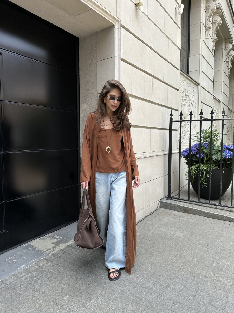 Майка из трикотажа VLVT, цвет: рыже-коричневый, 00-00005099 купить онлайн