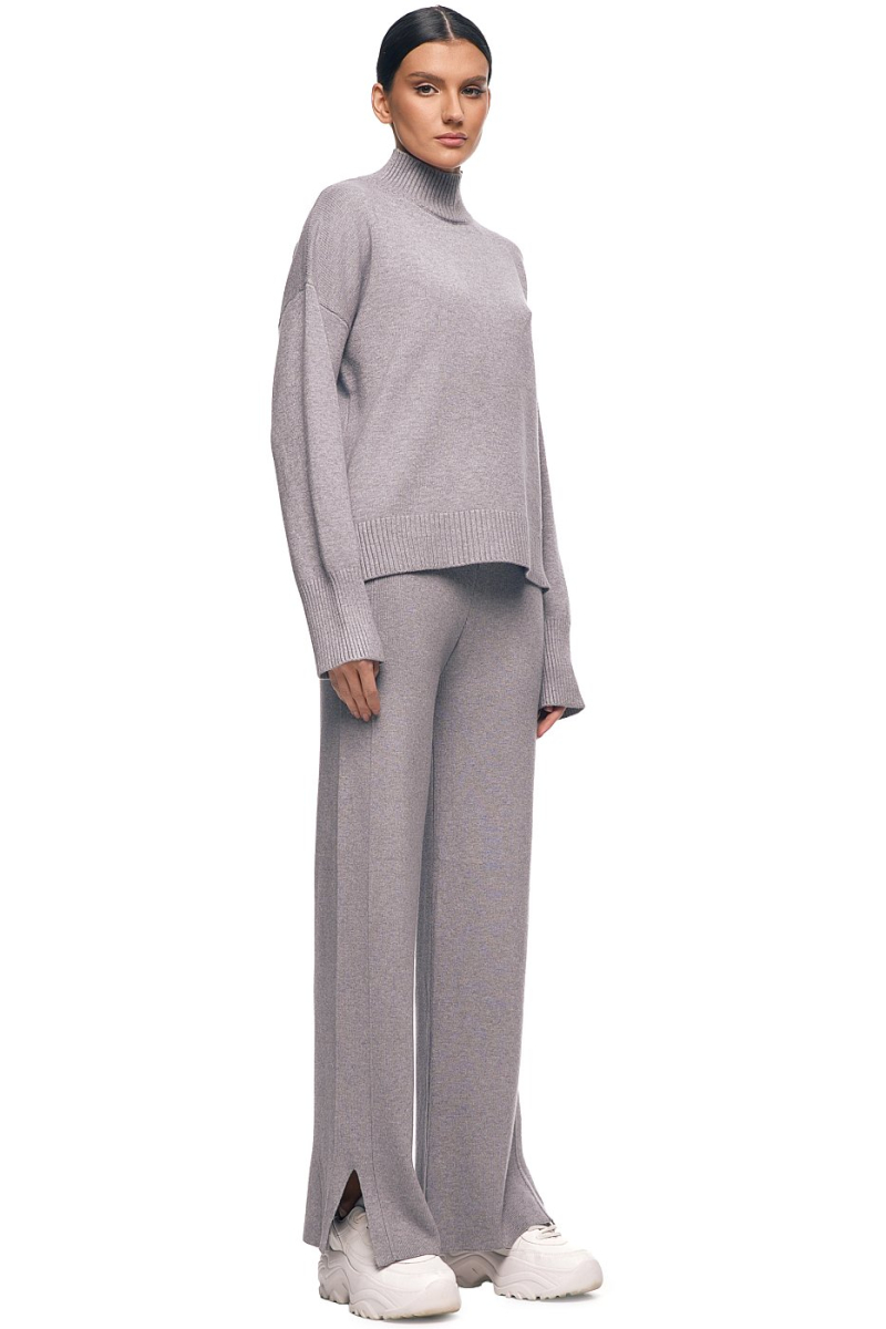 Костюм трикотажный с разрезами SODAMODA, цвет: серый, 15703 купить онлайн