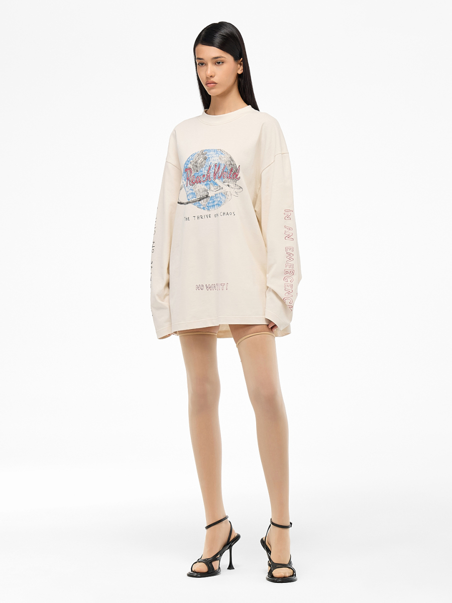 Лонгслив "Хаос" FRHT&OUT OF REACH, цвет: арктический, LSCHSRTC купить онлайн