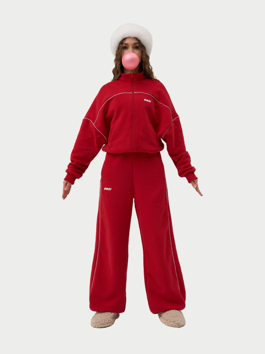 Брюки с кантом утепленные ONSI, цвет: RED,  купить онлайн