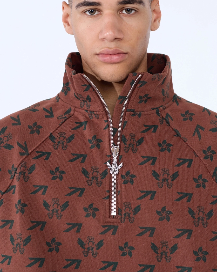 Свитшот PATTERN FLYING A BROWN ASIA ST 71, цвет: коричневый, Ast71.swt-pattern-A-br купить онлайн