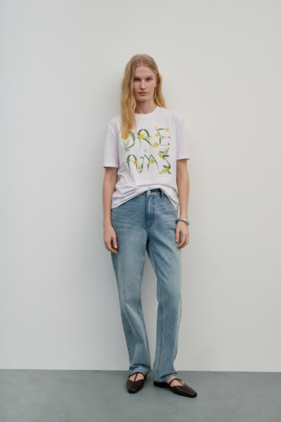 Футболка с принтом DREAMS BY ALENA AKHMADULLINA, цвет: белый, 125103120403938/302000 купить онлайн