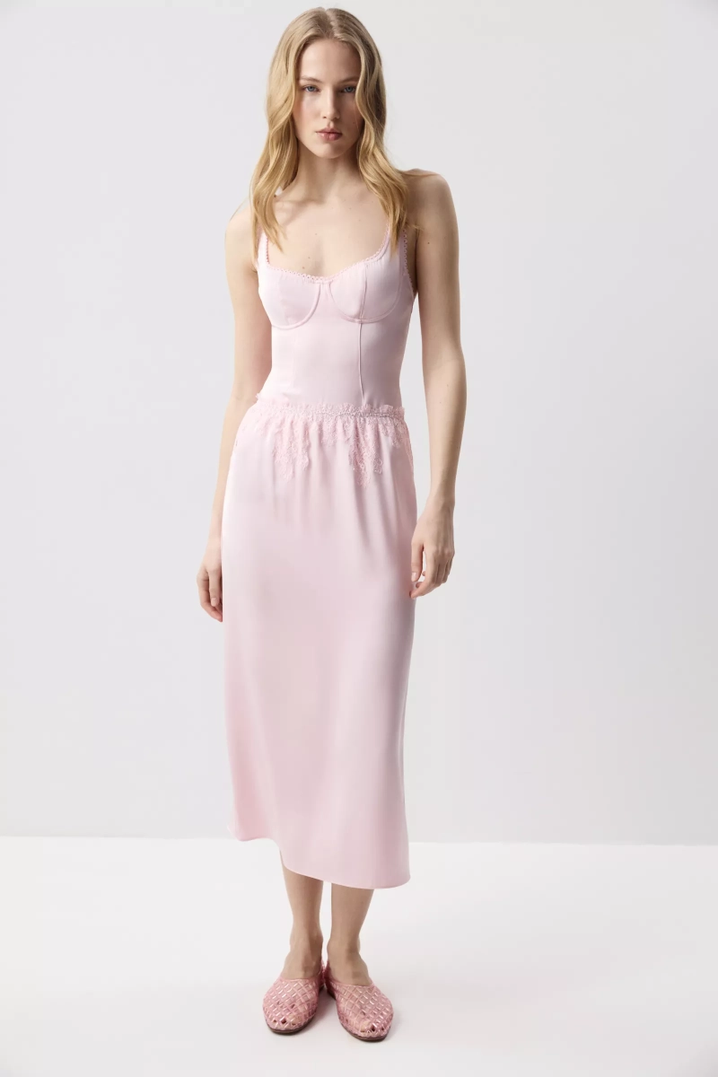 Боди из сатина Charmstore, цвет: нежно-розовый, 103-40560-236 купить онлайн