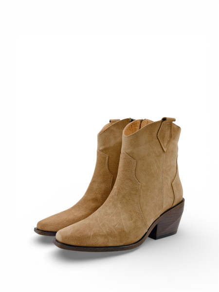 Ботинки демисезонные из натуральной замши GRANDERA, цвет: бежевый 015-29701-652 (938) купить онлайн