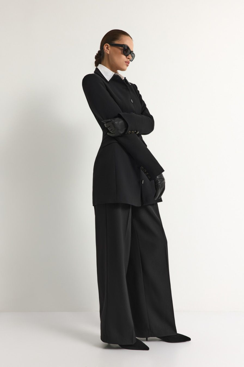 Платье-жакет из смесовой вискозы TOPTOP, цвет: Черный, TT.010.18009.900 купить онлайн