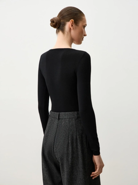 Боди из шерсти мериноса ANNA PEKUN, цвет: Черный, 32.1333.900 купить онлайн