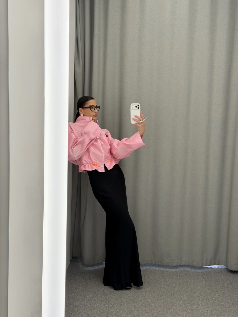 Ветровка укороченная MUSE ME, цвет: ягодный, JK003 купить онлайн