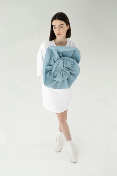 Платье Bloom WH/Blu