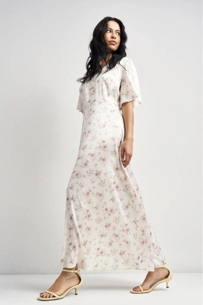 Платье в цветочек Erist store, цвет: белый, НФ-00003578 купить онлайн