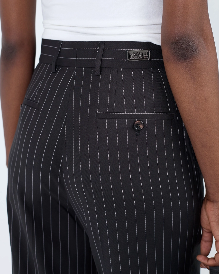 Брюки CL71 stripes с разрезами black women ASIA ST 71, цвет: Черный, Ast71.CL71-pants-stripes-cut-w купить онлайн