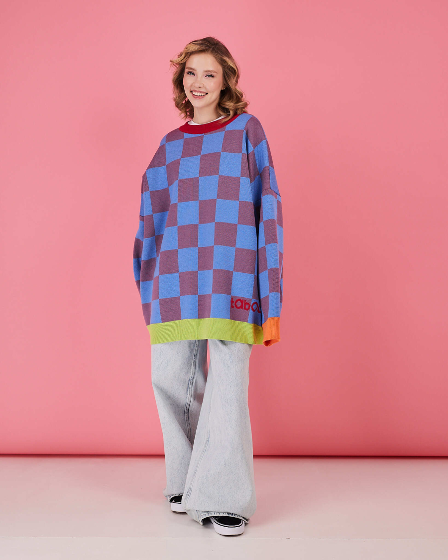 Свитер Городской архив TABOO, цвет: синий, SVcell2 купить онлайн