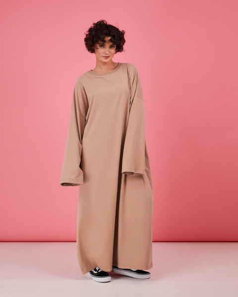 Платье-лонгслив TABOO, цвет: бежевый, DrLong-Kar купить онлайн