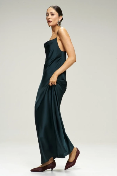 Платье-комбинация на тонких бретелях Pine Green Erist store, цвет: зеленый, НФ-00002952 купить онлайн