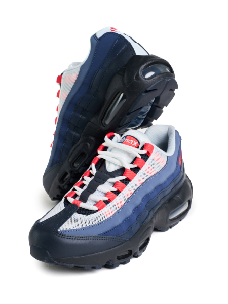 Кроссовки подростковые Nike Air Max 95 "Dark Obsidian Track Red" NKDADDYS SNEAKERS, цвет: синий CJ3906-404 купить онлайн