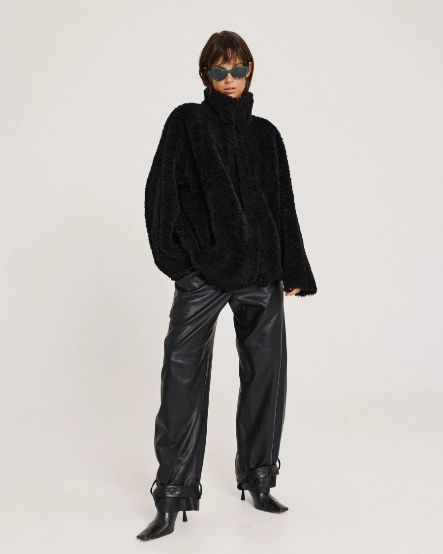 Бомбер из мериноса BLACK Anmuse, цвет: Черный, 1525AZ BLACK купить онлайн