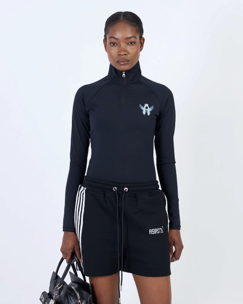 Шорты женские с лампасами 500GR ASIA ST 71, цвет: Черный, Ast71.shorts-stripes-bl-w купить онлайн
