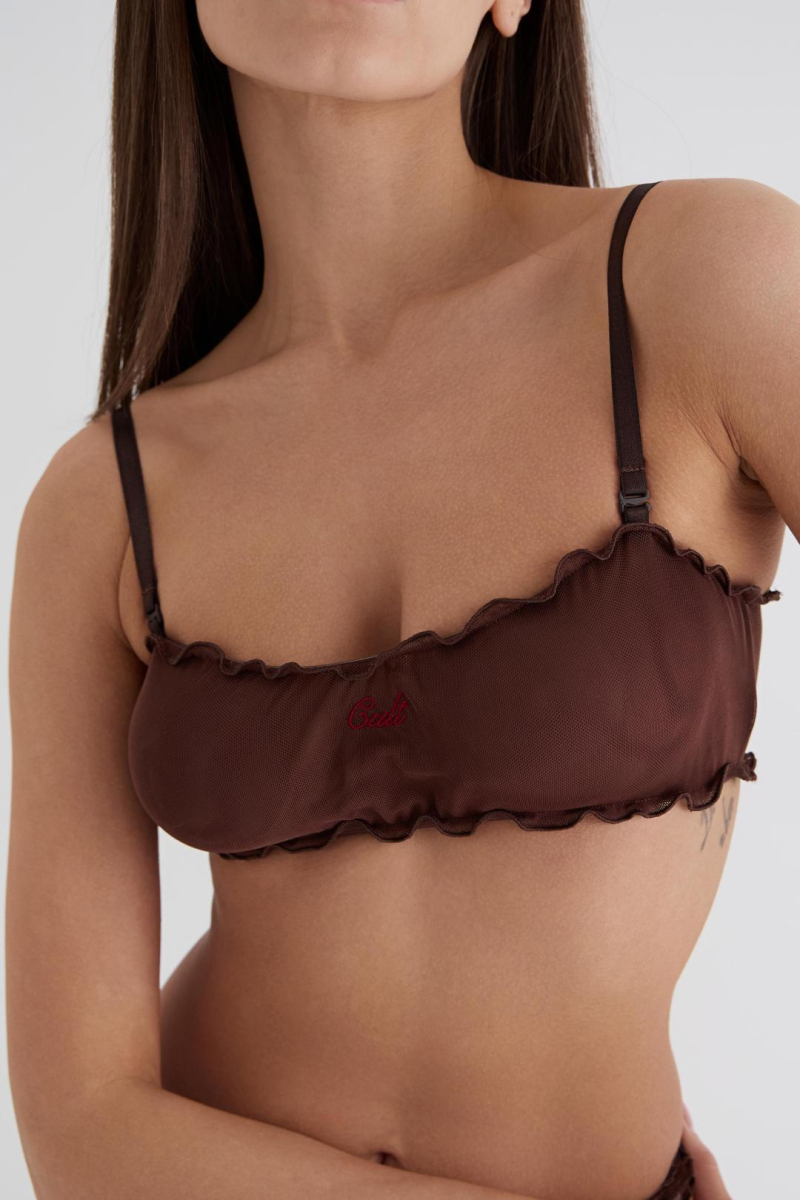 Топ «Муза» CULTBASE, цвет: коричневый  купить онлайн