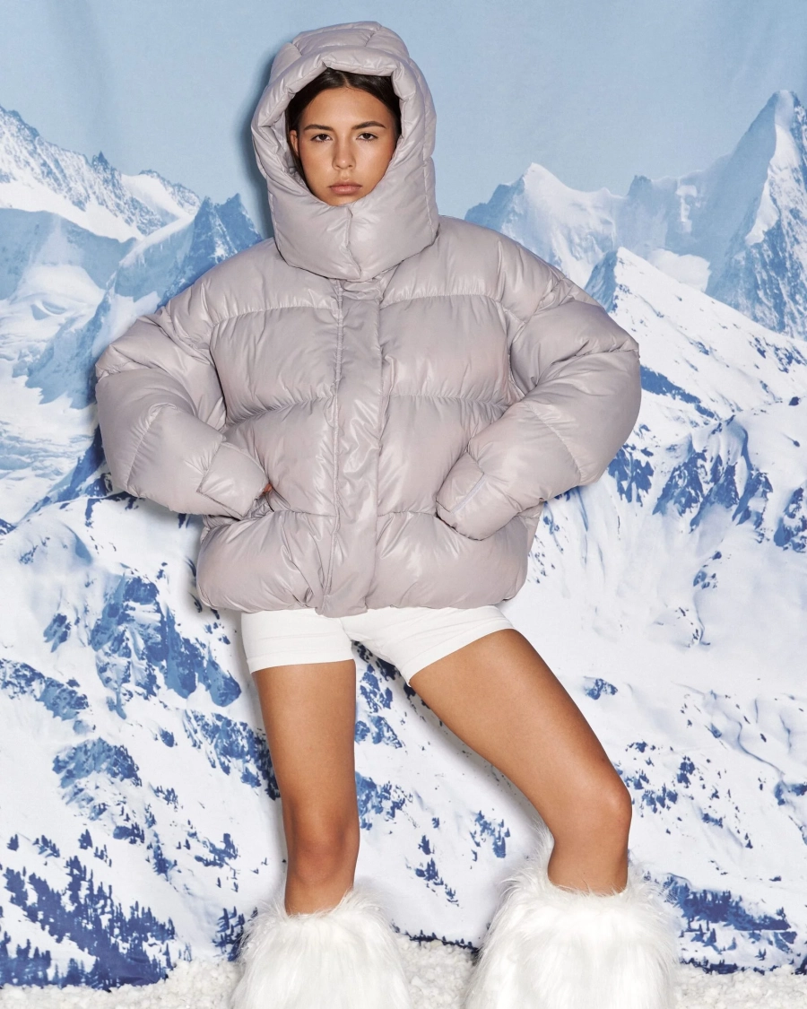 Пуховик PUFFER Y1 GRAY YONS, цвет: серый, YO-738 купить онлайн