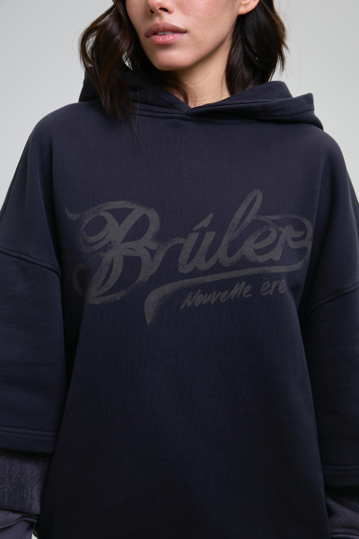Худи HOODIE Brûler d'Amour, цвет: Graphite, BS20255C-3021-31 купить онлайн
