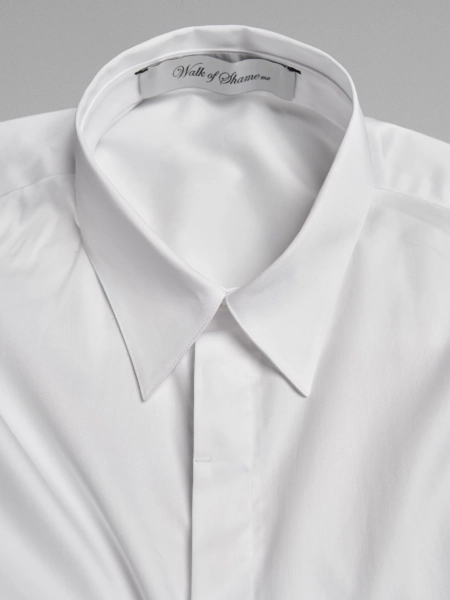 Классическая рубашка с вышивкой WALK OF SHAME, цвет: белый, MSH002.1/PS26 купить онлайн