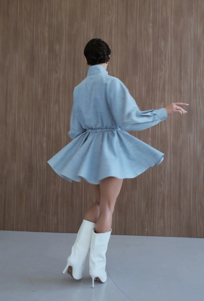 Юбка из денима "Небо" Мини, цвет: голубой, НФ-00000500 купить онлайн