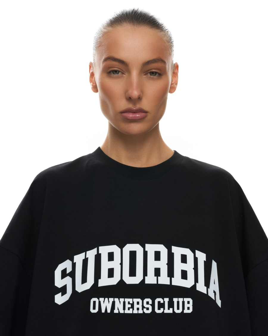 Футболка OWNERS CLUB Suborbia, цвет: black-white, 006393 купить онлайн