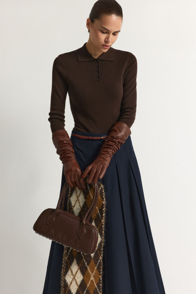 Юбка-миди со складками TOPTOP, цвет: синий, TT.071.15844.620 купить онлайн