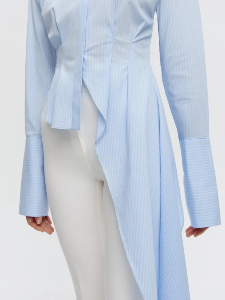 Рубашка с асимметричным кроем ANNA PEKUN, цвет: голубой, 31.2630.601 купить онлайн