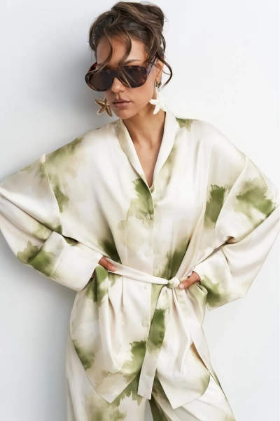 Костюм в пижамном стиле Erist store, цвет: зеленый, НФ-00003670 купить онлайн
