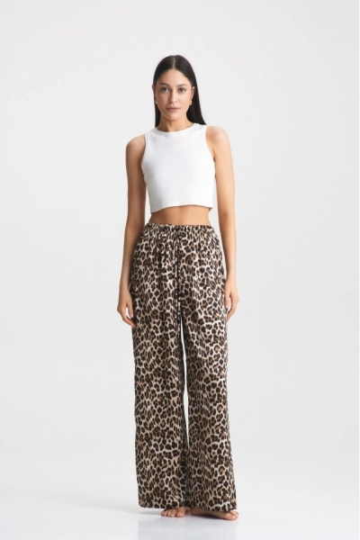 Брюки на шнурке Leopard