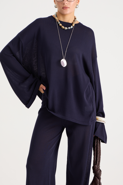 Костюм из вискозы (лонгслив+брюки) MIA AIM, цвет: синий, Mia710 купить онлайн