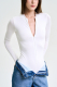 Боди на молнии FW 24/25 Label .B, цвет: WHITE, Tp.08.1.7039WH со скидкой купить онлайн
