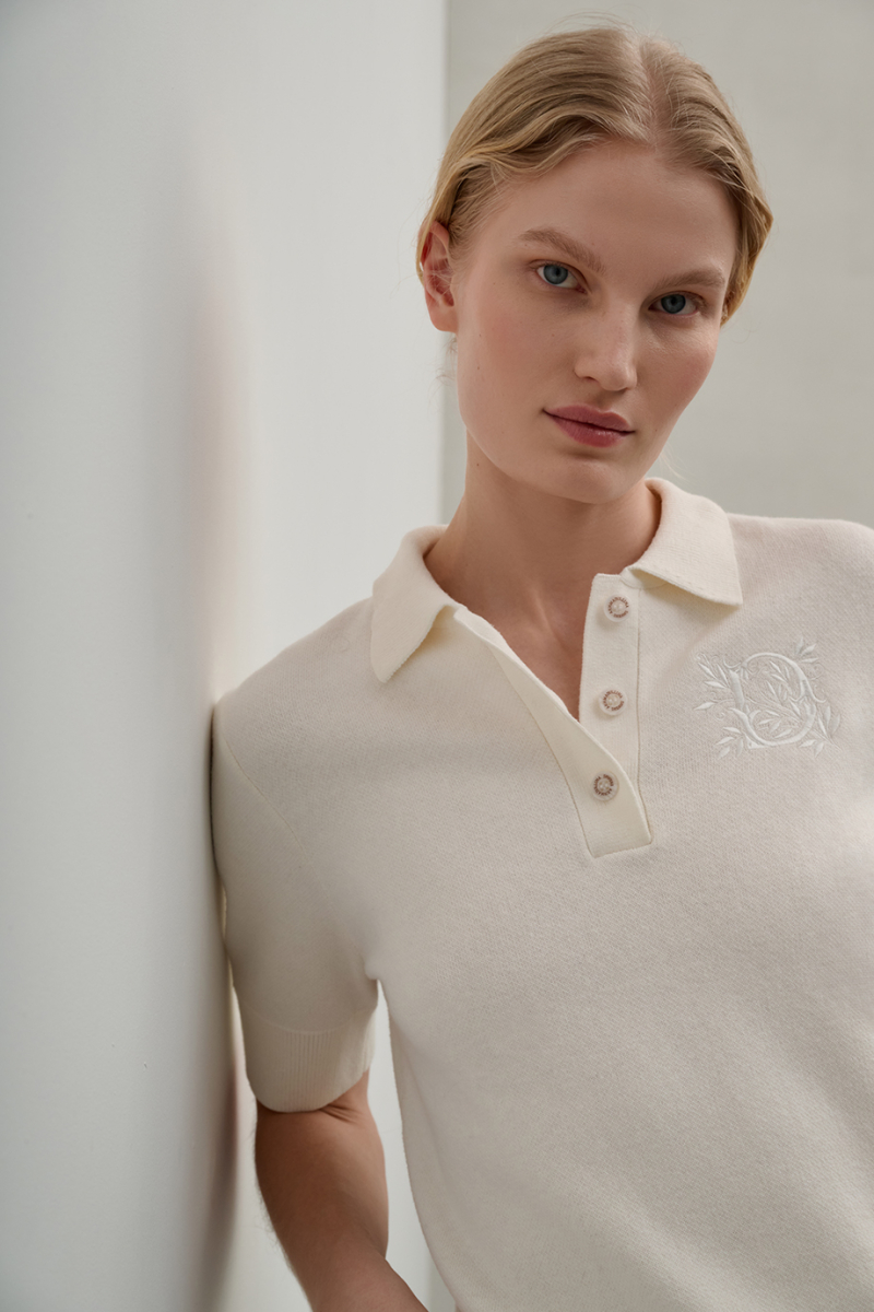 Джемпер-поло DREAMS BY ALENA AKHMADULLINA, цвет: молочный, 225104140304368/413000 купить онлайн