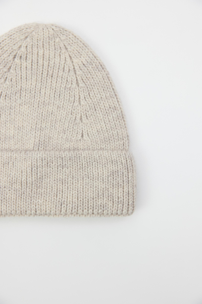 Шапка бини из шерсти Charmstore, цвет: светло-бежевый меланж 608-45078-118 купить онлайн