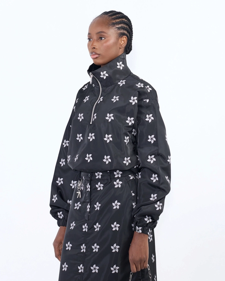 Анорак с принтом ASIA ST 71, цвет: Черный, Ast71.anorak-pattern-logo-bl купить онлайн