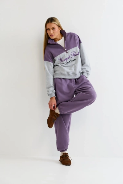 Анорак в контрастных цветах Erist store, цвет: фиолетовый, НФ-00003170 купить онлайн