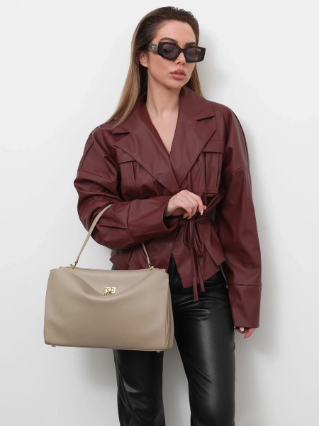 Сумка SANDRA MEDIUM brand salad, цвет: BEIGE J-704-PHR 6731 купить онлайн