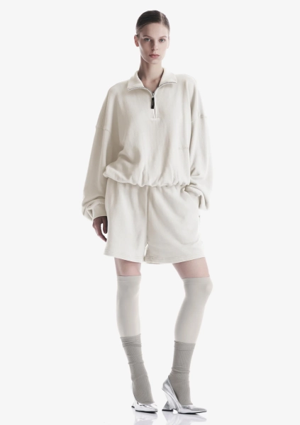 Свитшот на молнии KRAKATAU, цвет: пепельно-белый, Fw123-43 купить онлайн