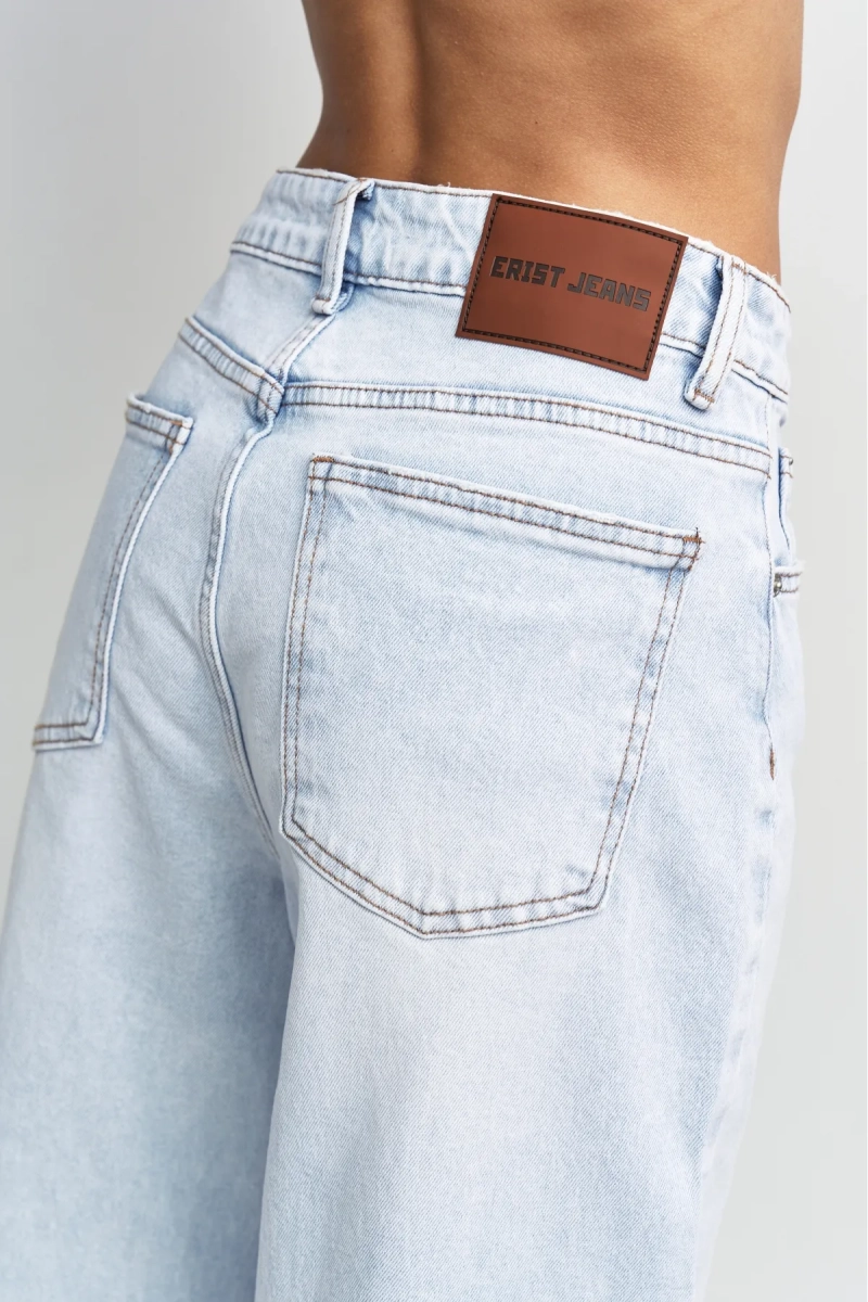 Джинсы свободные Erist store, цвет: голубой, НФ-00003366 купить онлайн