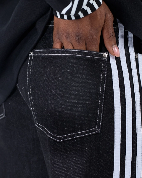 Джинсы с лампасами ASIA ST 71, цвет: Черный,  купить онлайн