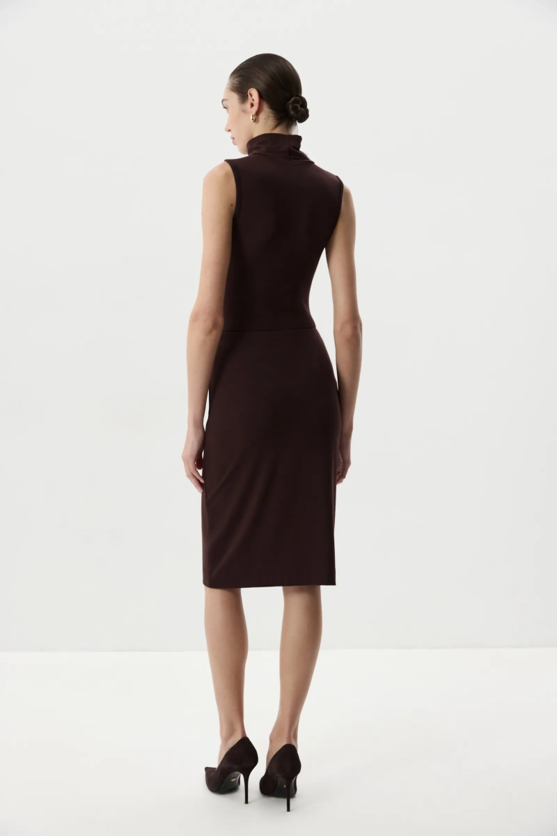 Боди с воротником-стойкой Charmstore, цвет: шоколадный, 217-50865-551 купить онлайн