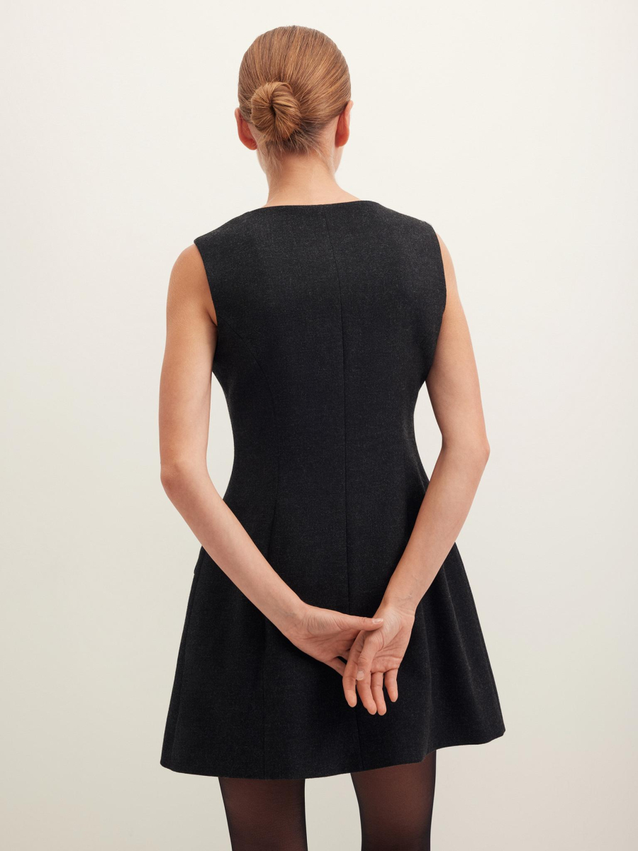 Платье на пуговицах Chaika, цвет: графитовый, AW25DR01-14 купить онлайн